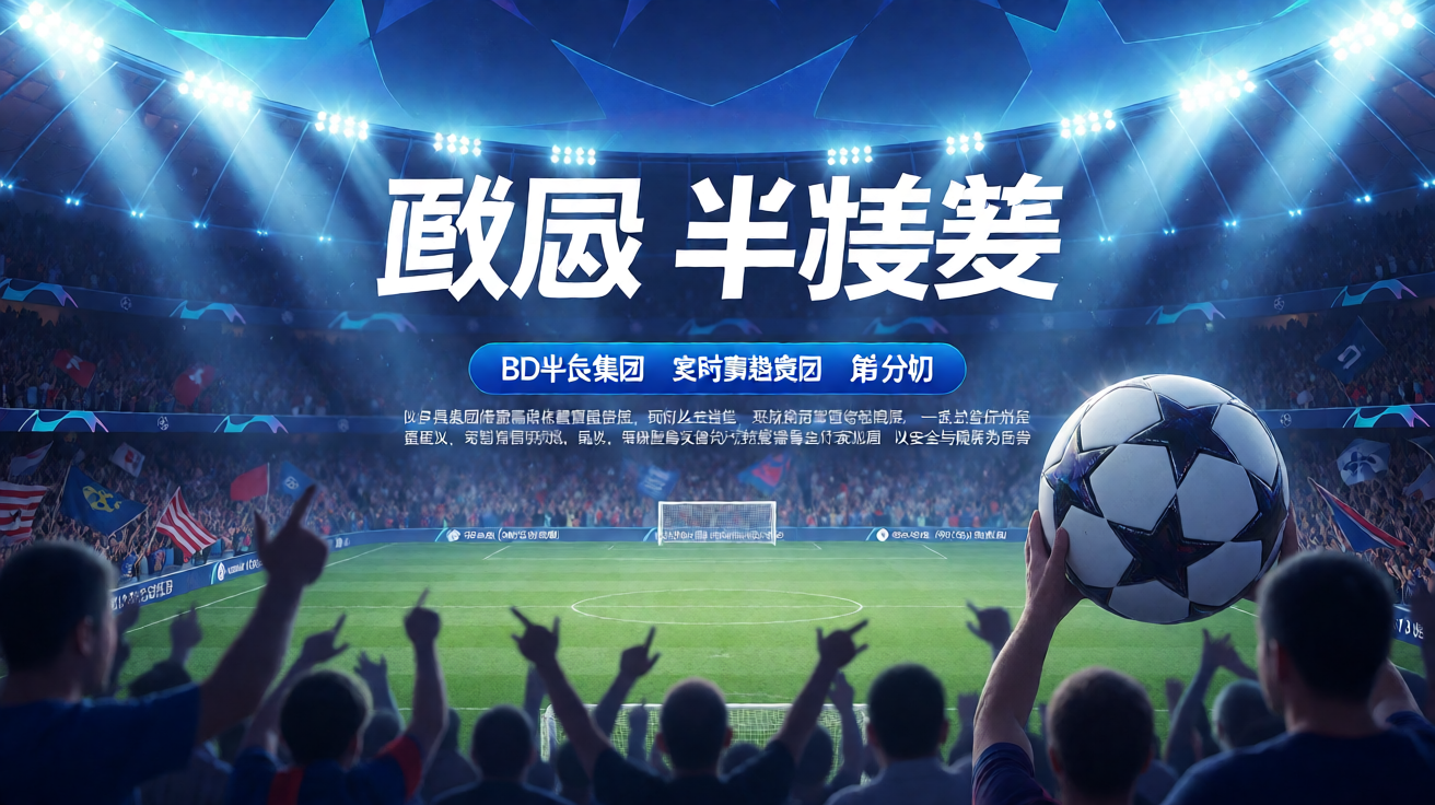 BD半岛集团体育赛事直播现场，球场灯光璀璨，球迷热情观赛